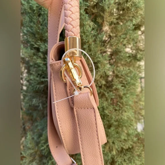 Anne Klein small cross body purse casual beige color - Picture 2 of 8